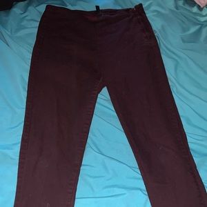 Purple skin tight pants